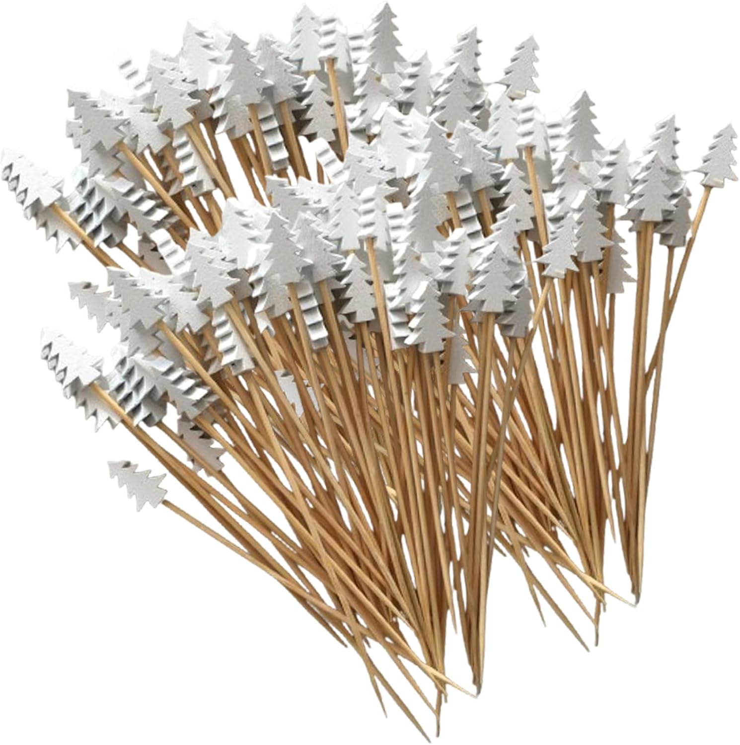 150 Bamboo Cocktail Picks for Festive Garnishing