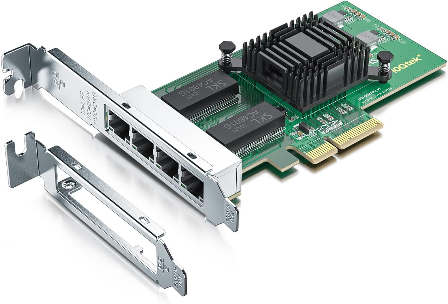 H!Fiber Gigabit 4 Port NIC with Intel I350 Chip for Fast Networking