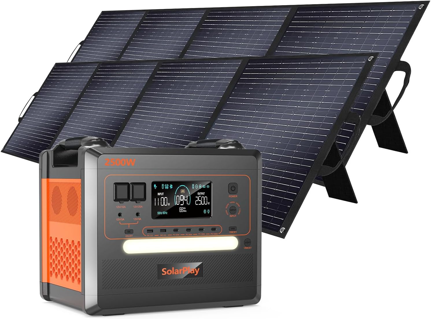 2500W SolarPlay Power Station - Fast Charging for Emergency Power