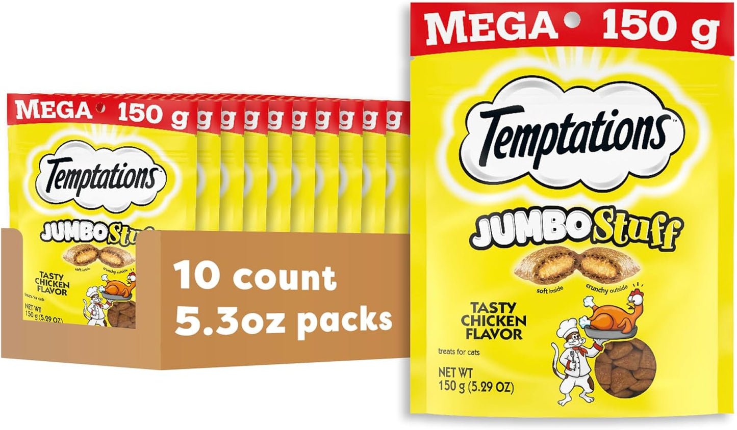 Temptations Jumbo Stuff Cat Treats with Tasty Chicken Flavor