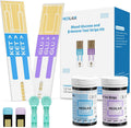 Blood Ketone and Sugar Strips Kit - 120 Strips + 120 Lancets for Home