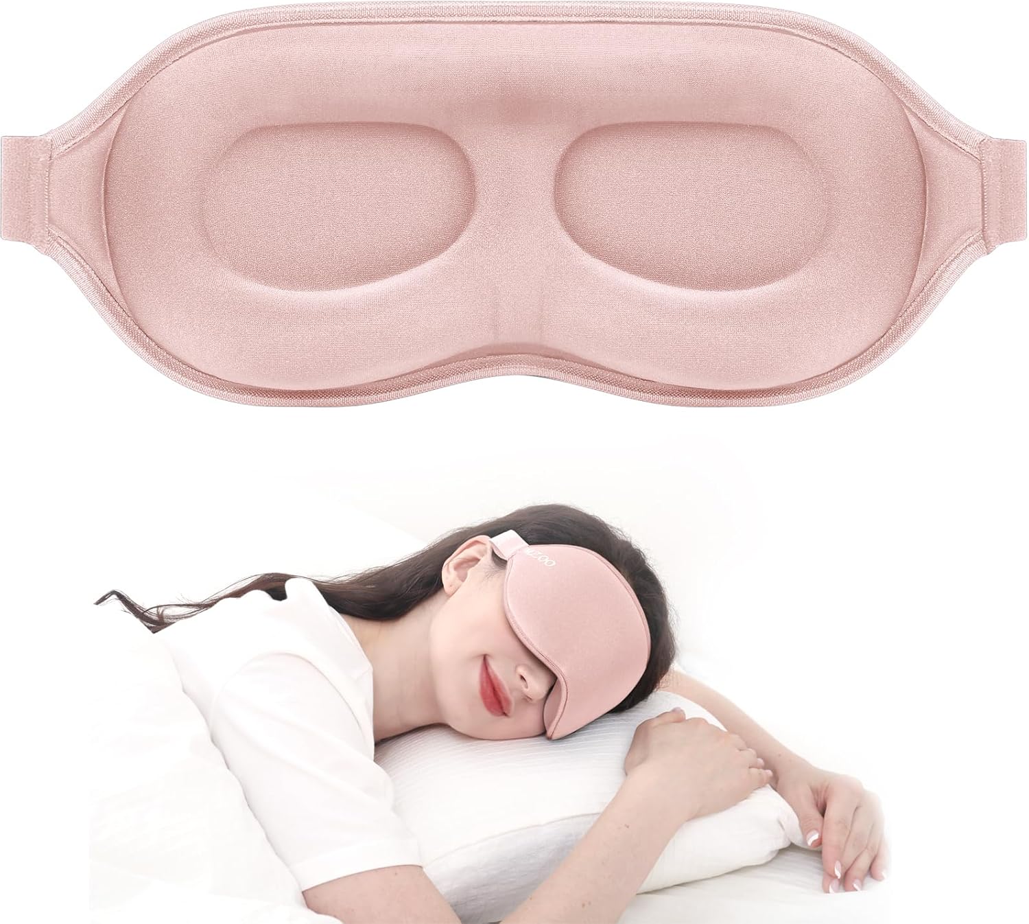 MZOO Luxury Sleep Mask for Complete Light Blocking Comfort