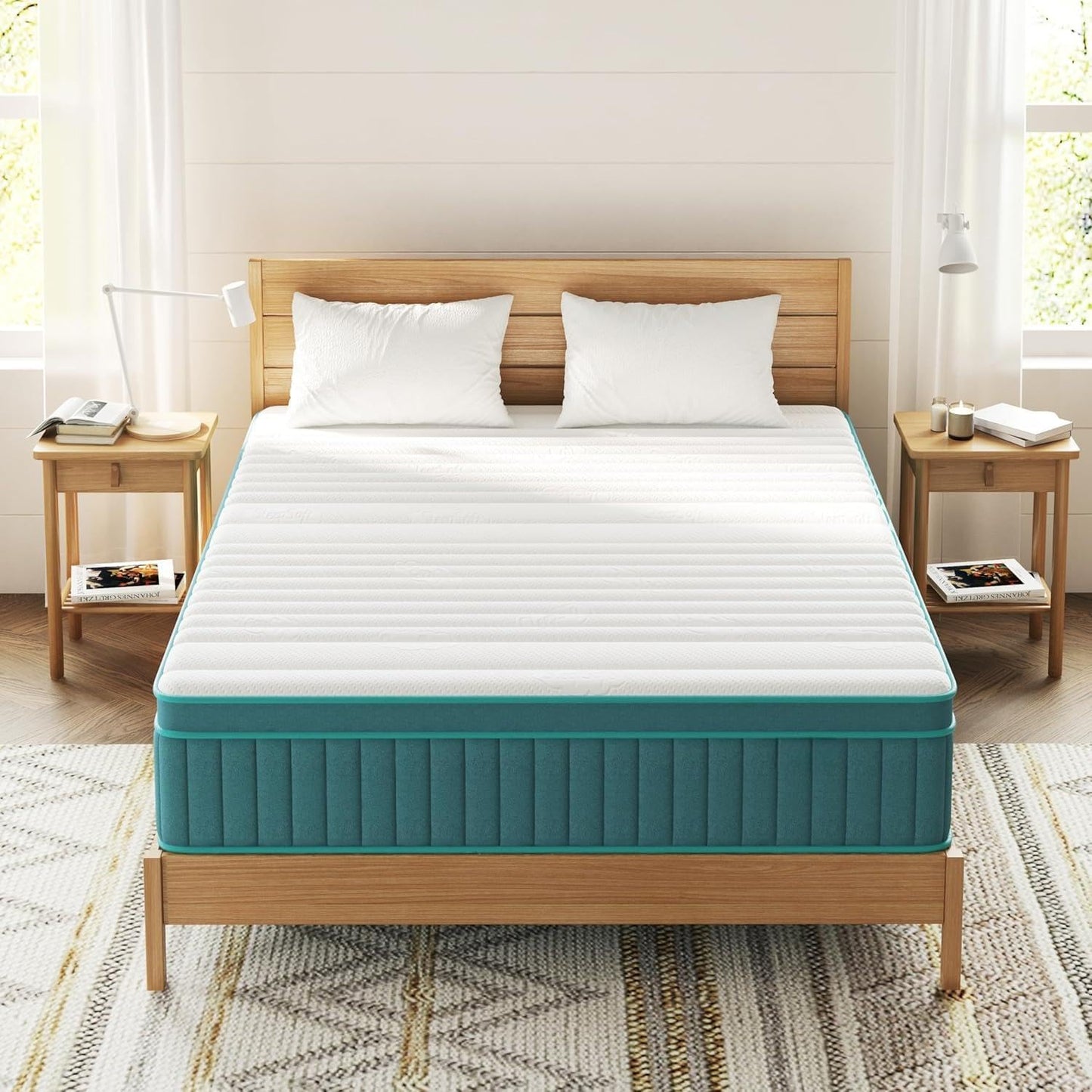 Firm Full Mattress with Cooling-Gel Memory Foam for Comfort