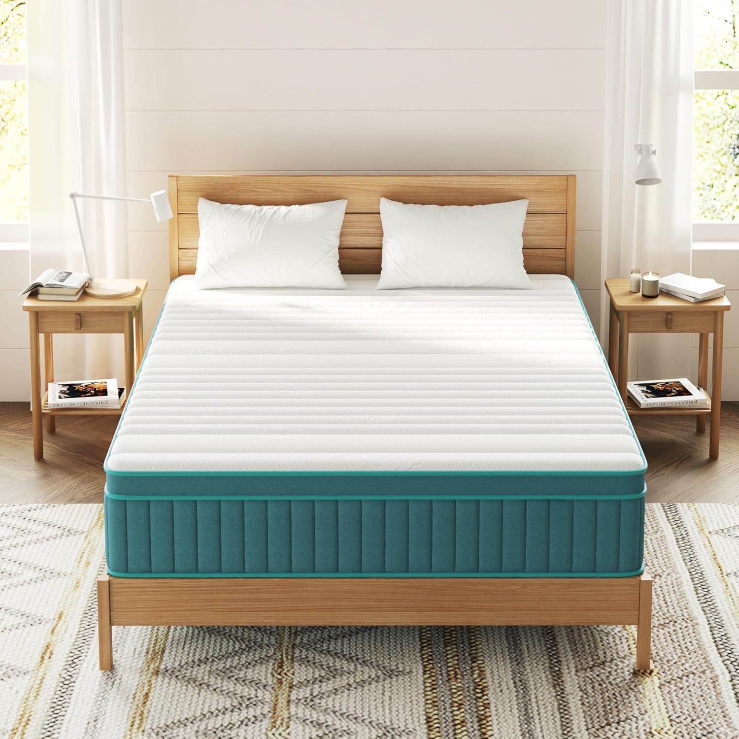 Firm Full Mattress with Cooling-Gel Memory Foam for Comfort