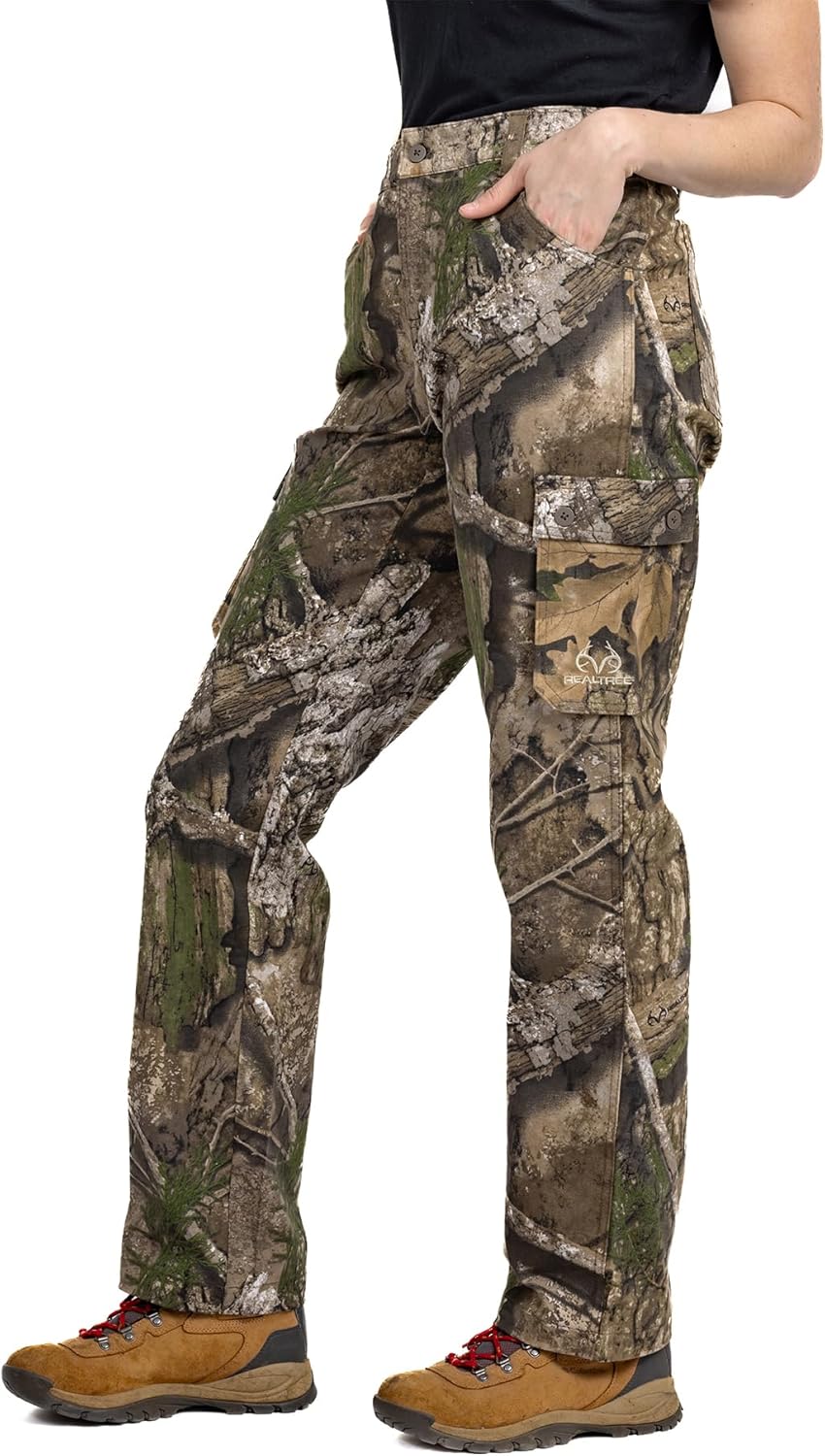 Realtree Camo Cargo Women's Pants for Hunting and Hiking