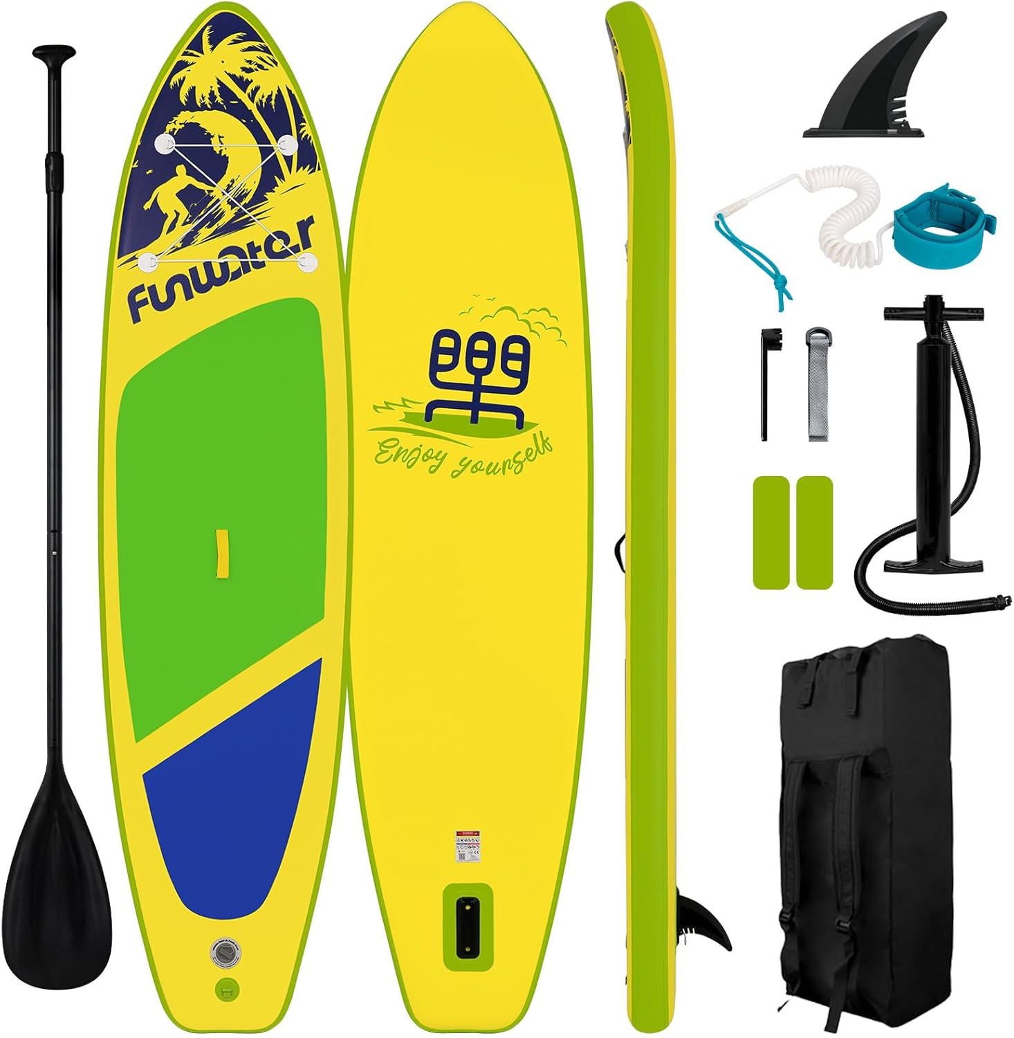 FunWater Inflatable Stand Up Paddle Board for All Skill Levels