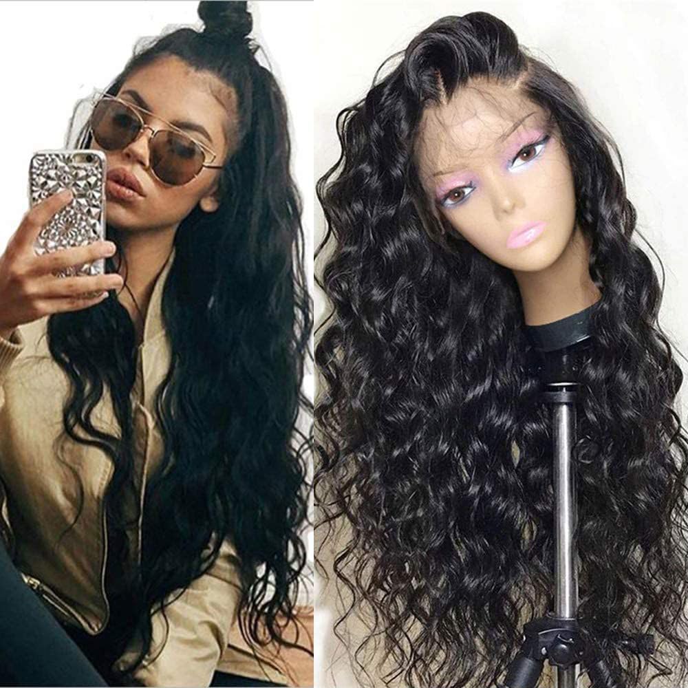 Deep Wave Lace Front Wigs for Women - Pre Plucked Natural Hairline
