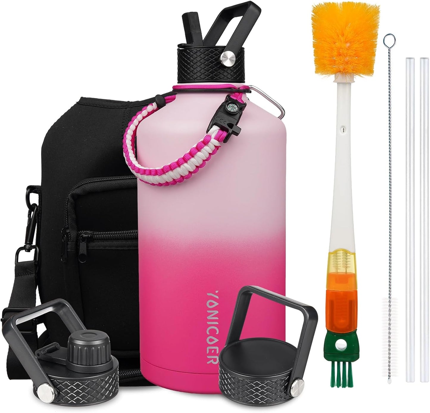 Insulated Water Bottle 128oz with Triple Wall Vacuum Design