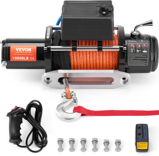 VEVOR Electric Winch 10,000 lb for Off-Road Recovery and Towing