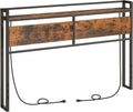 HOOBRO Headboard Queen Size with Outlets and USB Ports - Rustic Rack