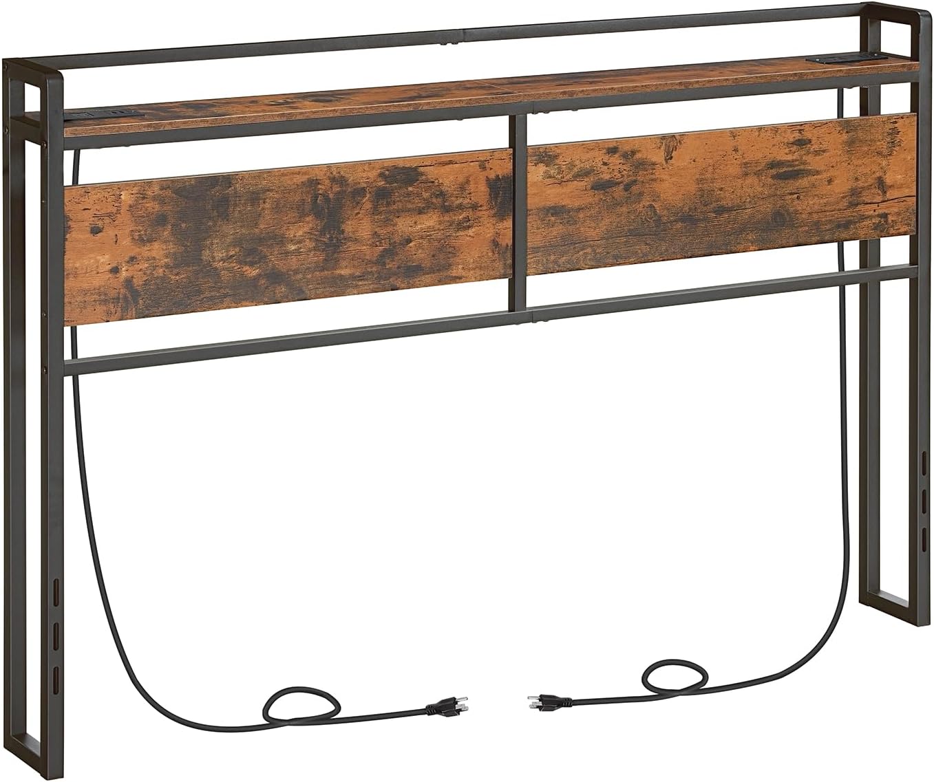 HOOBRO Queen Size Headboard with USB Ports and Storage Rack