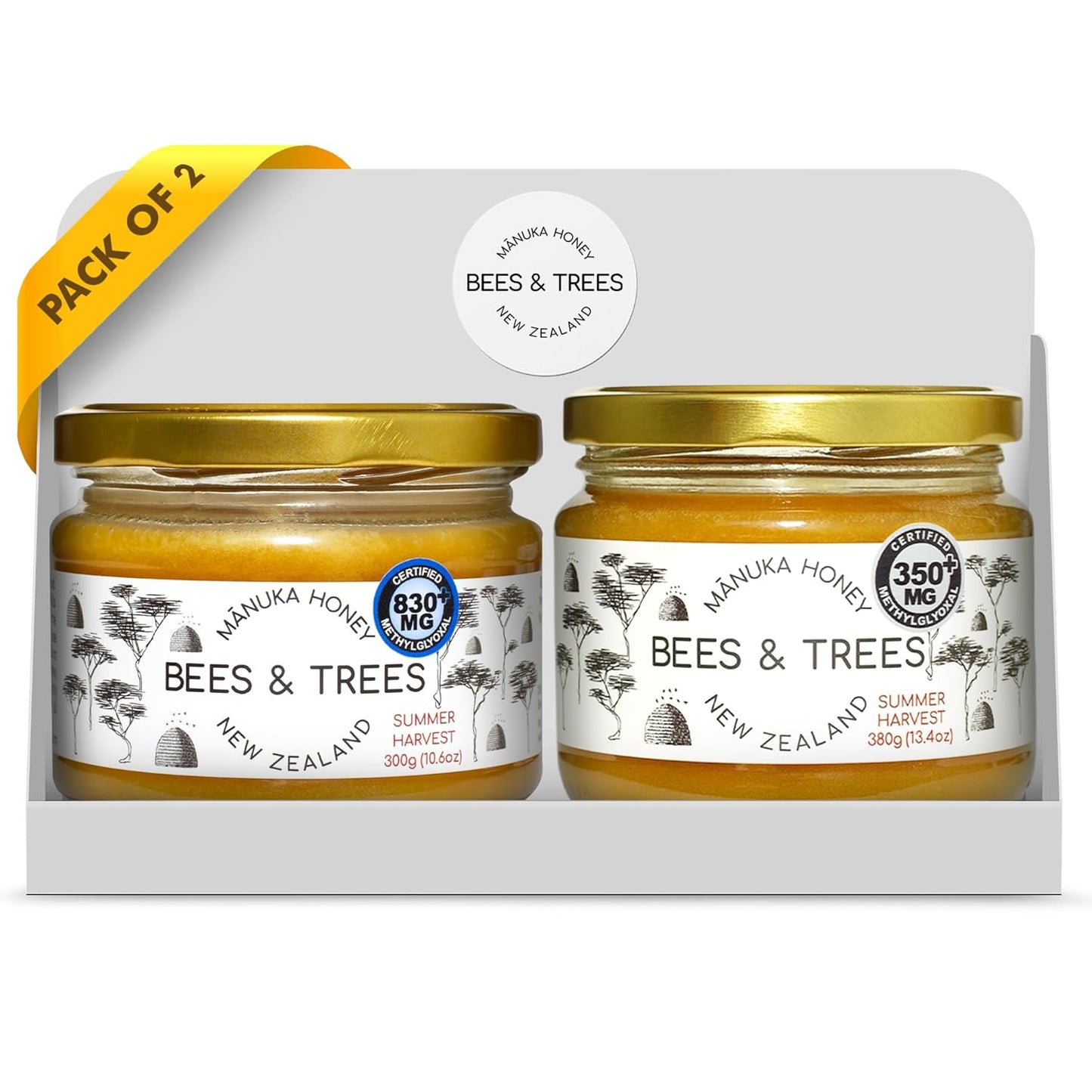 Pure New Zealand Manuka Honey 830+ & 350+ MGO for Wellness