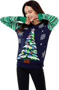 LED Ugly Christmas Sweater for Women and Men with Lights