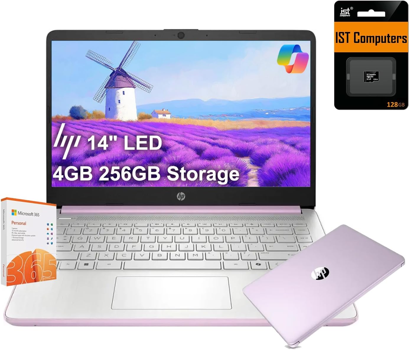 HP 14 Ultra-Light Laptop for Students with Long Battery Life