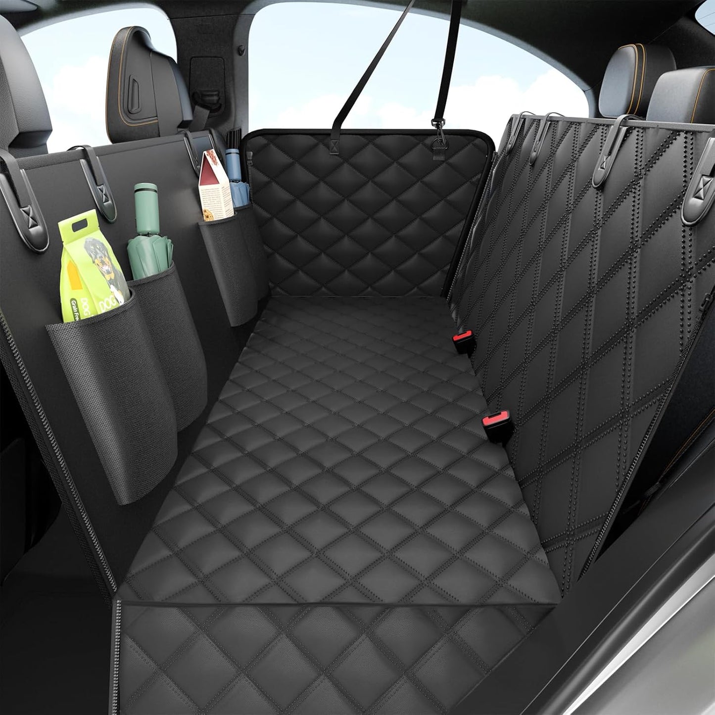 Dog Car Seat Cover for Back Seat - Waterproof and Scratch Proof
