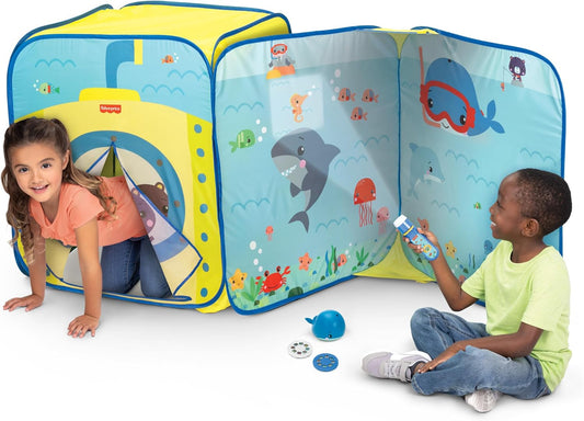 Interactive Submarine Play Tent with Projector & Whale Toy