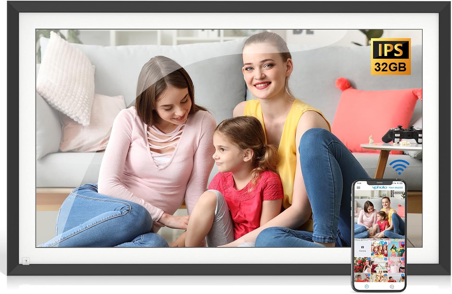 15.6-inch Digital Photo Frame with WiFi for Instant Sharing