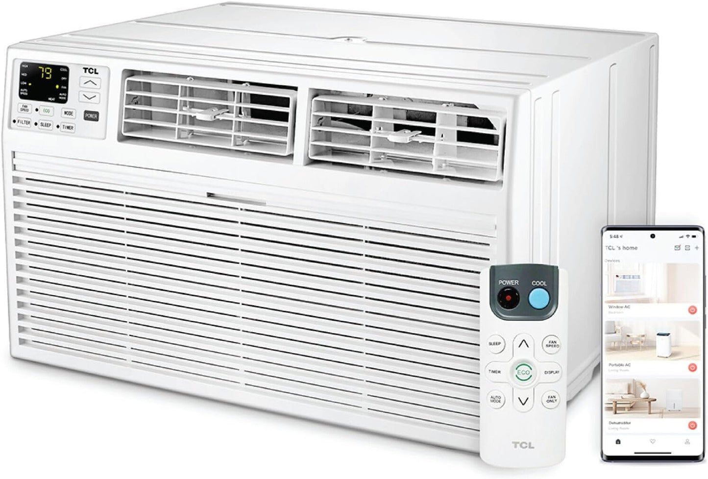 TCL H12T9E1-A 12,000 BTU Smart Through-The-Wall AC Unit