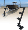 Heavy-Duty Boat Trailer Steps with Safety Grab Handle - 4 Steps