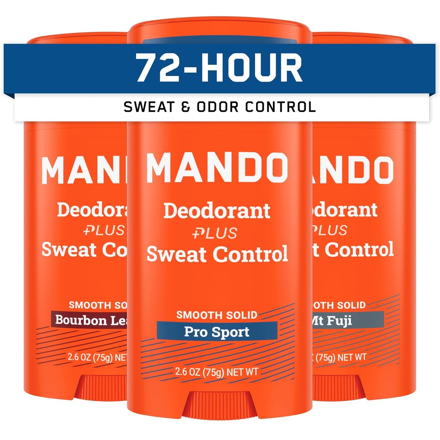 Mando Antiperspirant Deodorant for Men with 72-Hour Protection