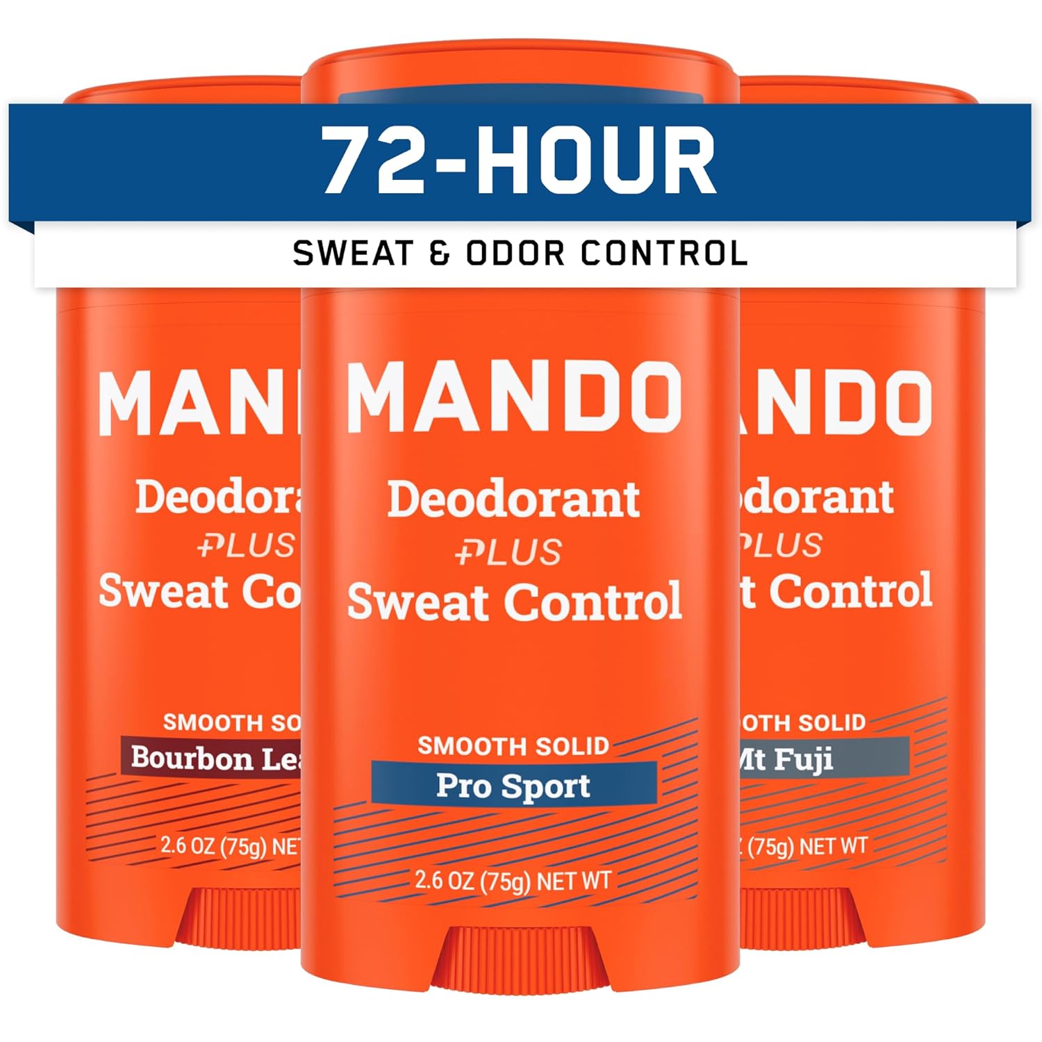 Mando Antiperspirant Deodorant for Men with 72-Hour Protection