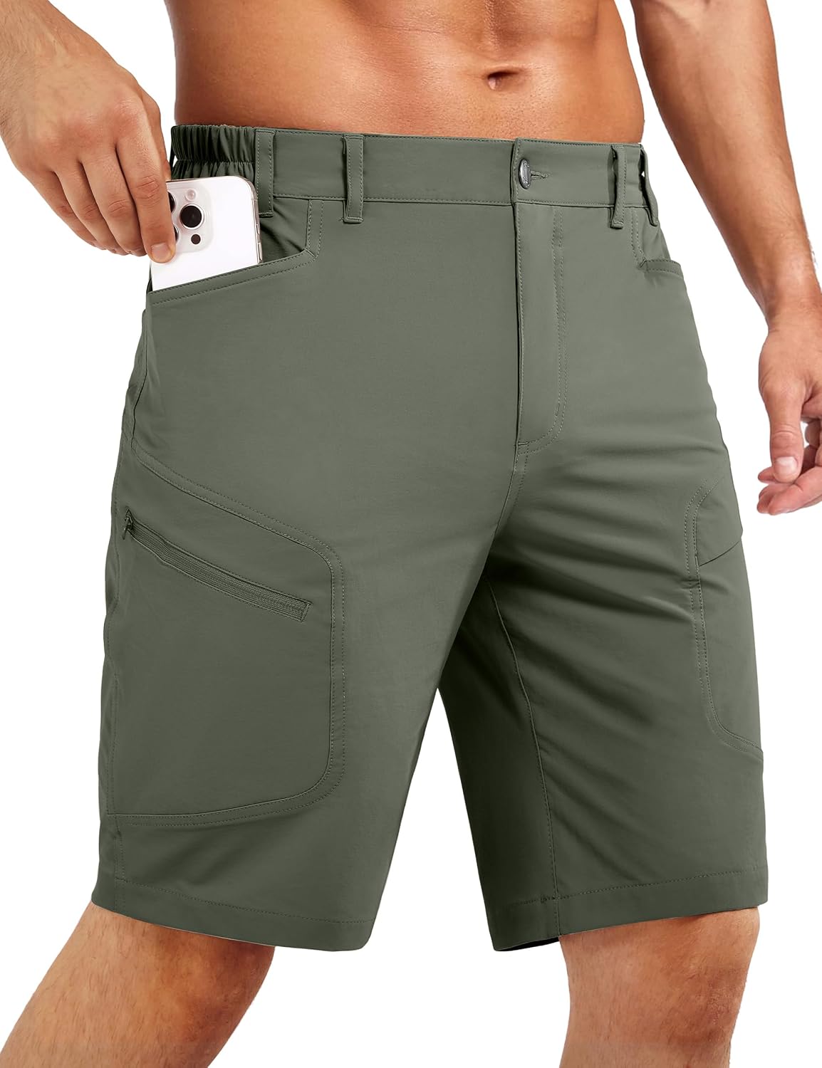 Stlight Men's Hiking Cargo Shorts Quick Dry Lightweight Tactical
