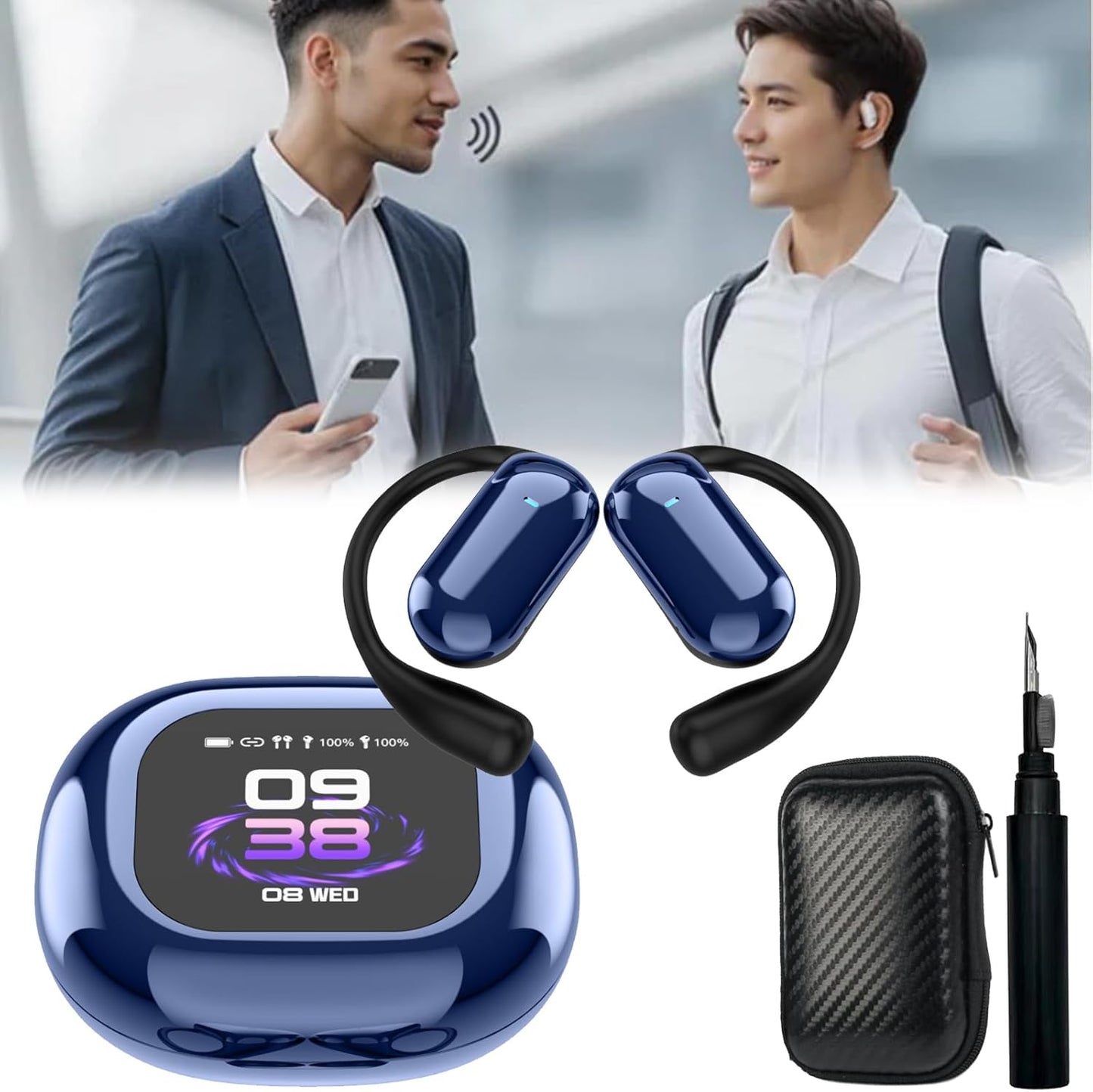 Vylaras Ai Earbuds: Real Time Language Translator - 128+ Languages, HD Sound
