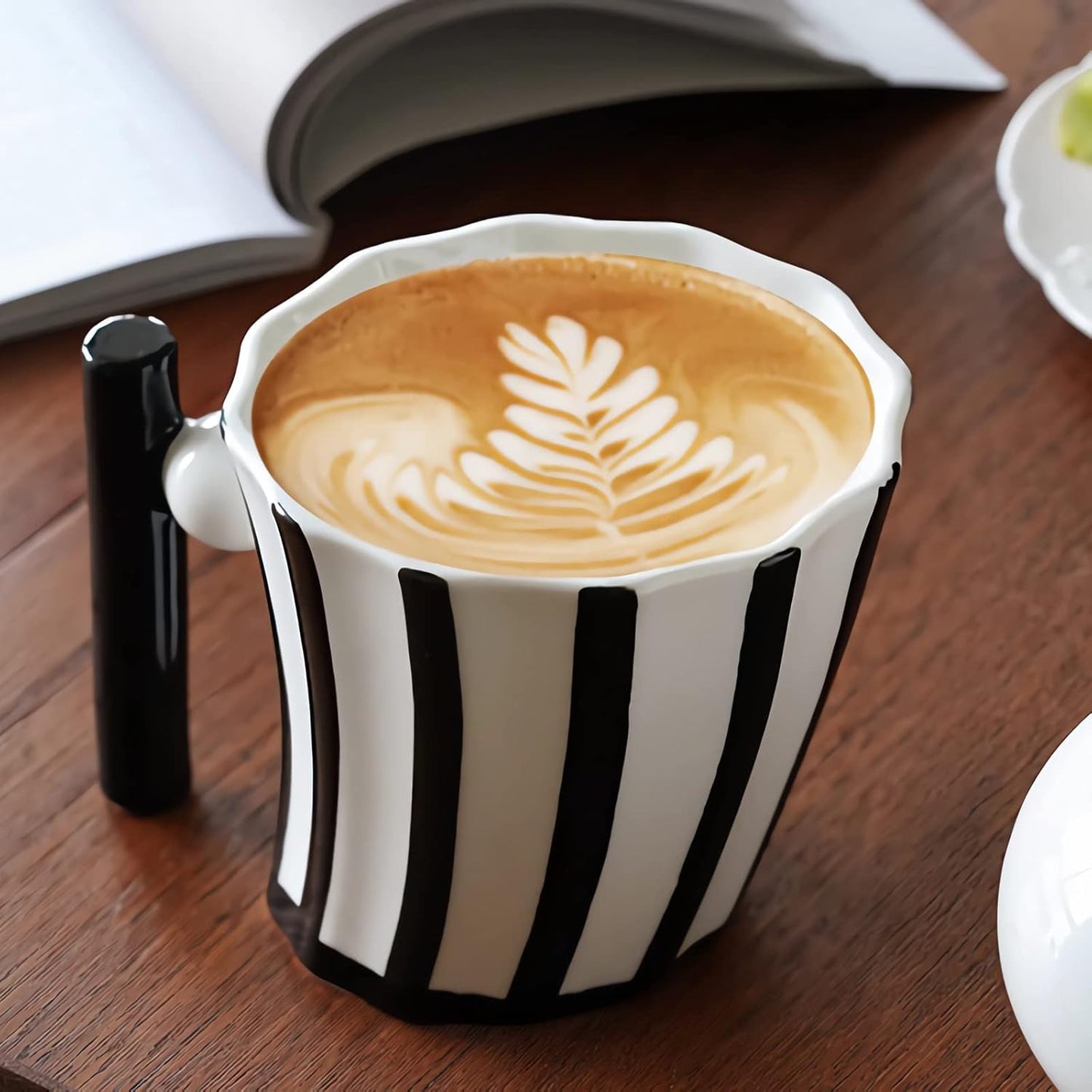 Handmade Black & White Coffee Mug, Perfect Gift for Coffee Lovers!