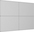 Metal Pegboard Panels 4-Pack 12x16 in - Dual Hole Modular Organizer