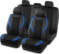 Road Comforts Car Seat Cover Full Set - Sporty Leather Mesh Protection
