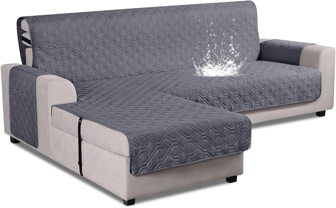 VANSOFY Waterproof L Shaped Sofa Slipcover for Pets and Kids