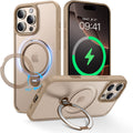 for iPhone 16 Pro Case with 360 Spin Magnetic Stand - Slim Desert