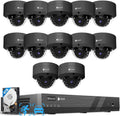 4COVR 16 Channel PoE Business Security Camera System - 12x 5MP Vandal