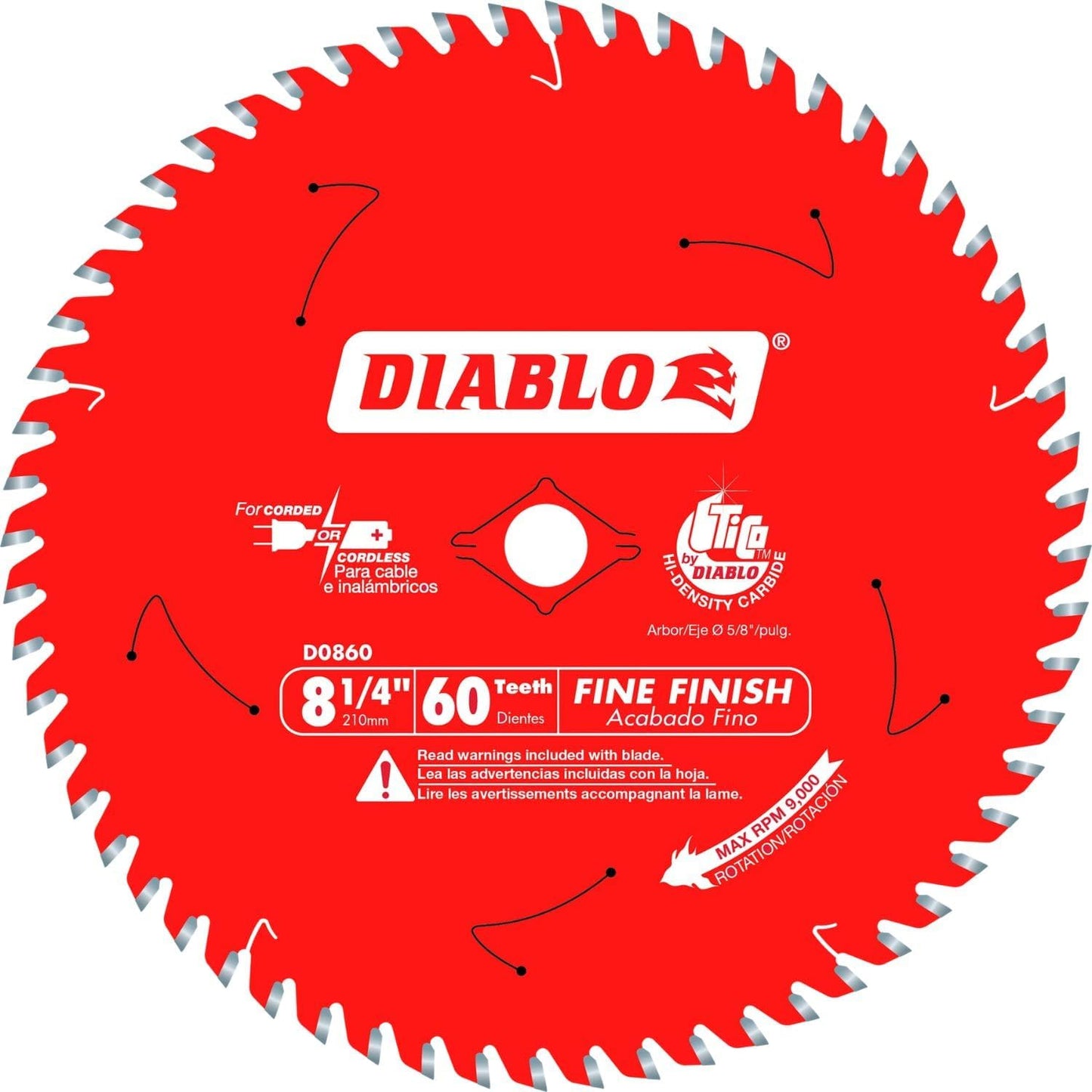 Diablo Fine Finish Saw Blade for Wood and Plywood Cutting