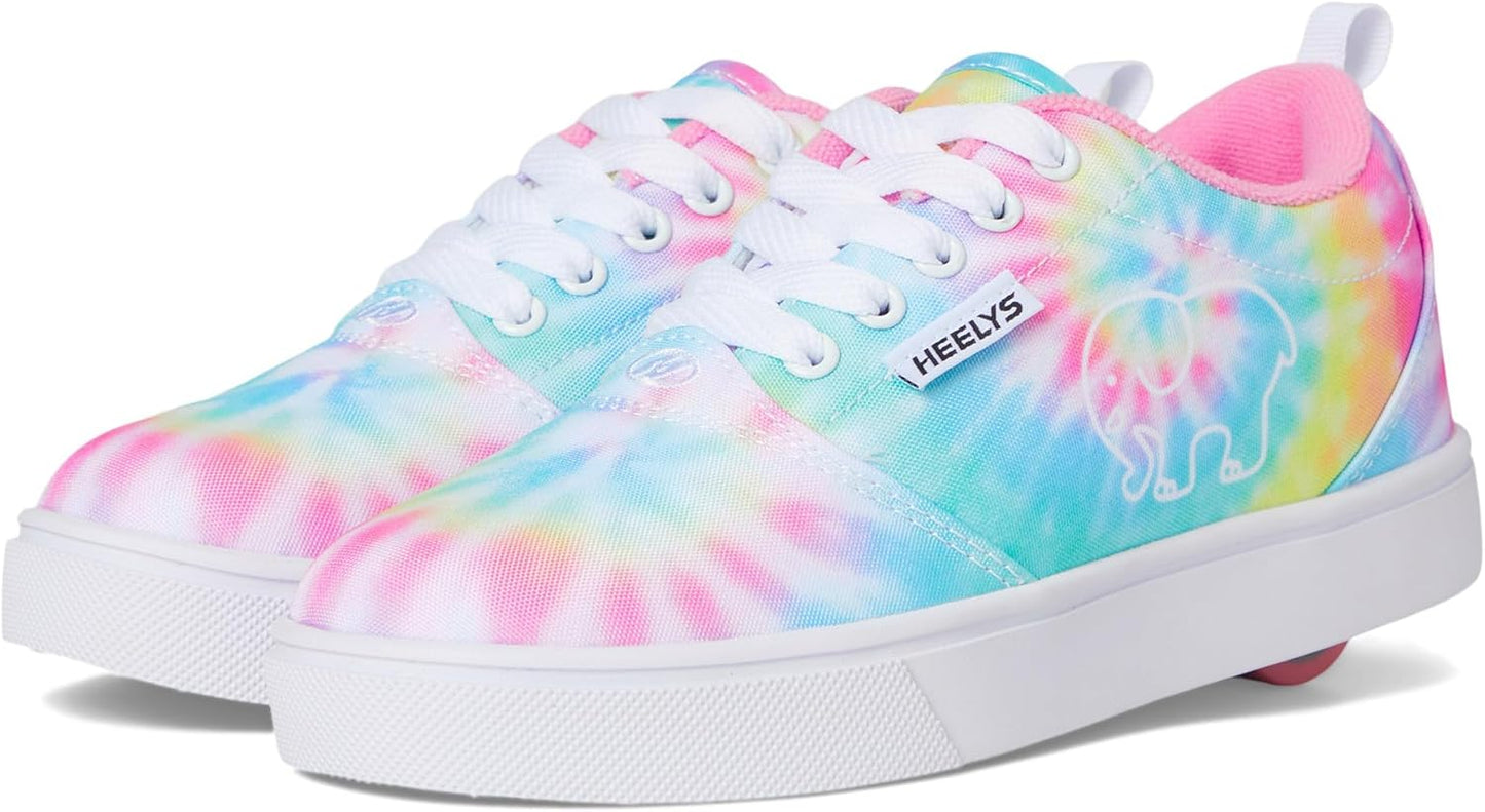 HEELYS Youth Girls Pro 20 Prints Ivory Ella Wheels Skate Sneakers