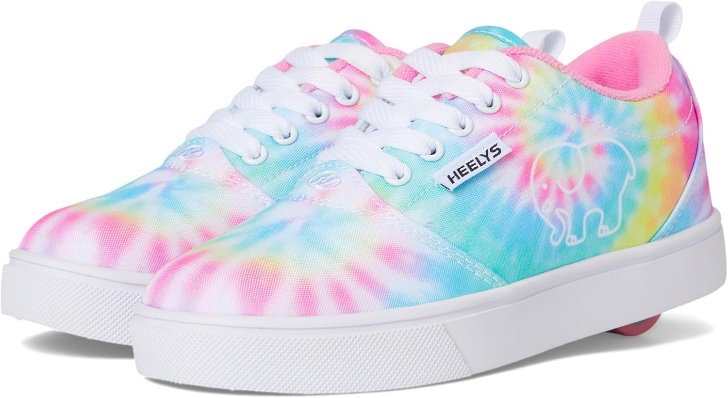HEELYS Youth Girls Pro 20 Prints Ivory Ella Wheels Skate Sneakers