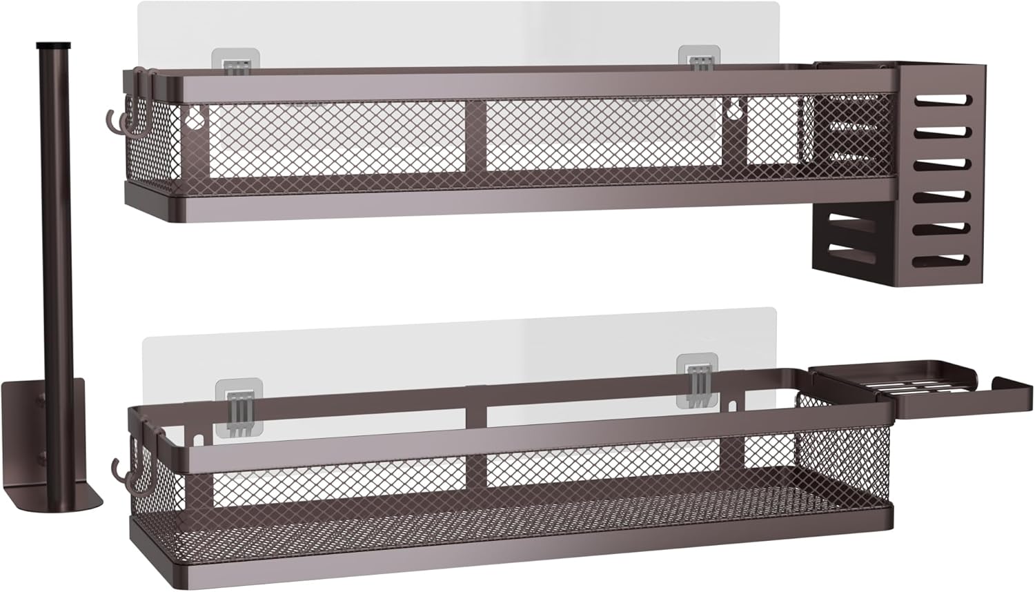 PUSDON Metal Wall Hanging Basket Set for Stylish Storage