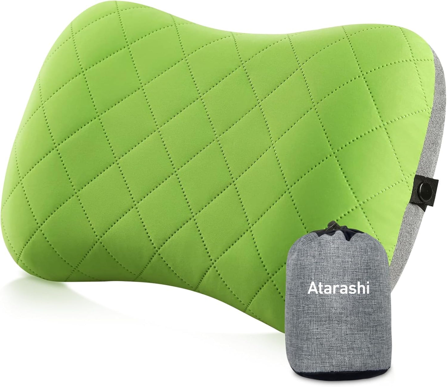 Atarashi Inflatable Camping Pillow: Ergonomic Lumbar Support