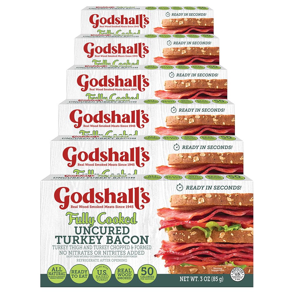 Fully Cooked Uncured Turkey Bacon for Quick Delicious Meals