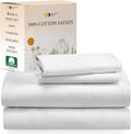 Full Size Cotton Sateen Sheet Set - Cooling Ivory 4-Piece
