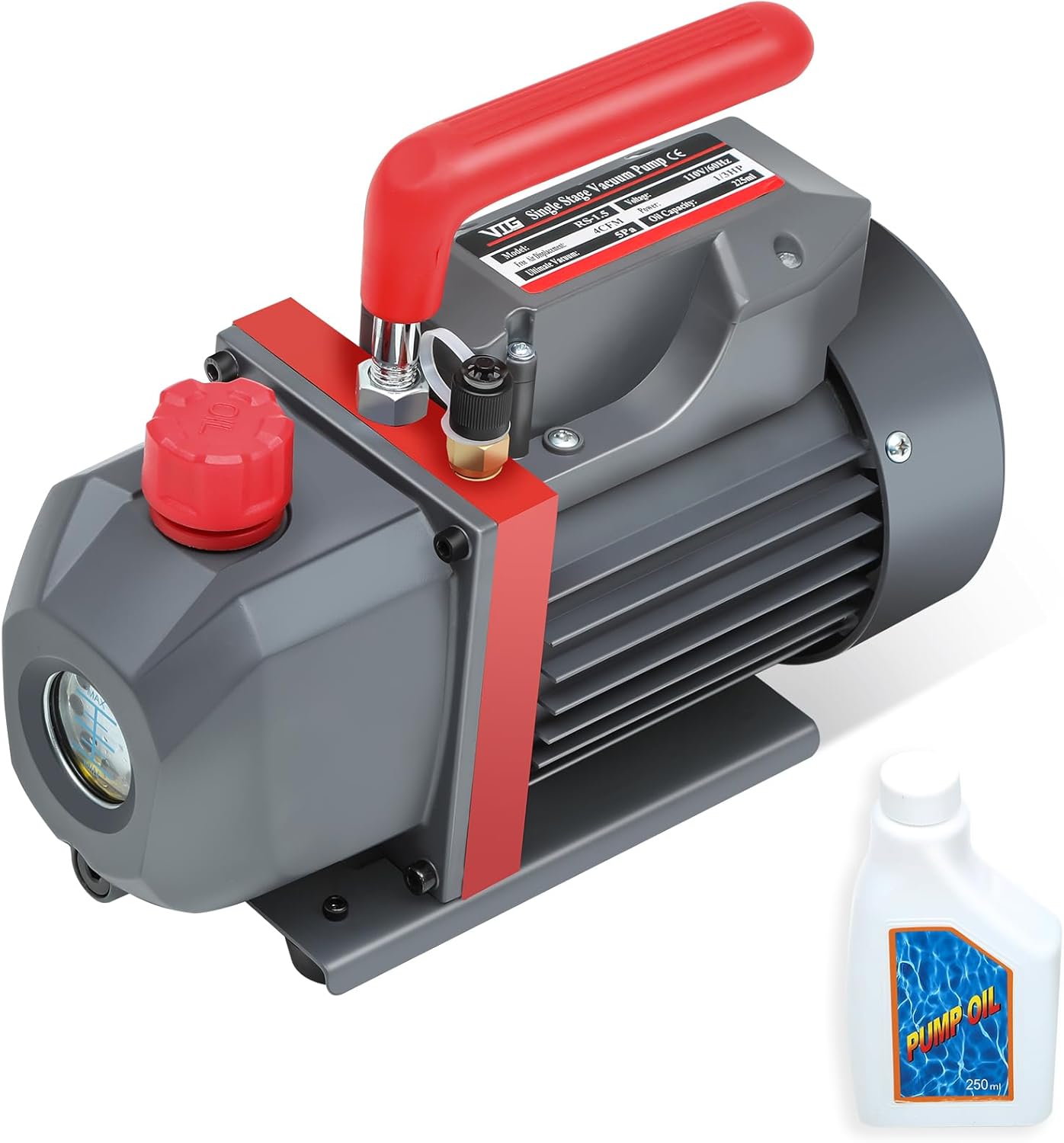 4 CFM Vacuum Pump for HVAC and Automotive Applications