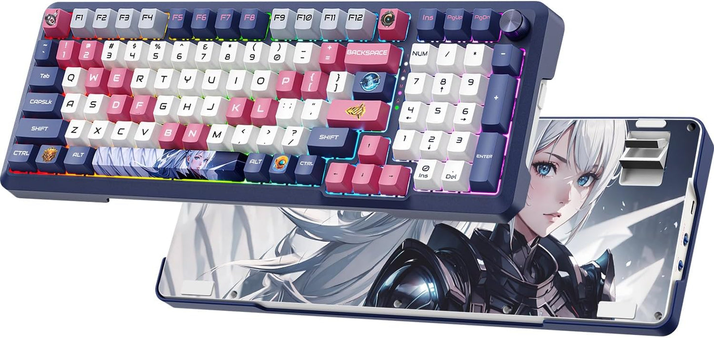 RisoPhy Wireless Mechanical Keyboard with RGB and Hot-Swap Features
