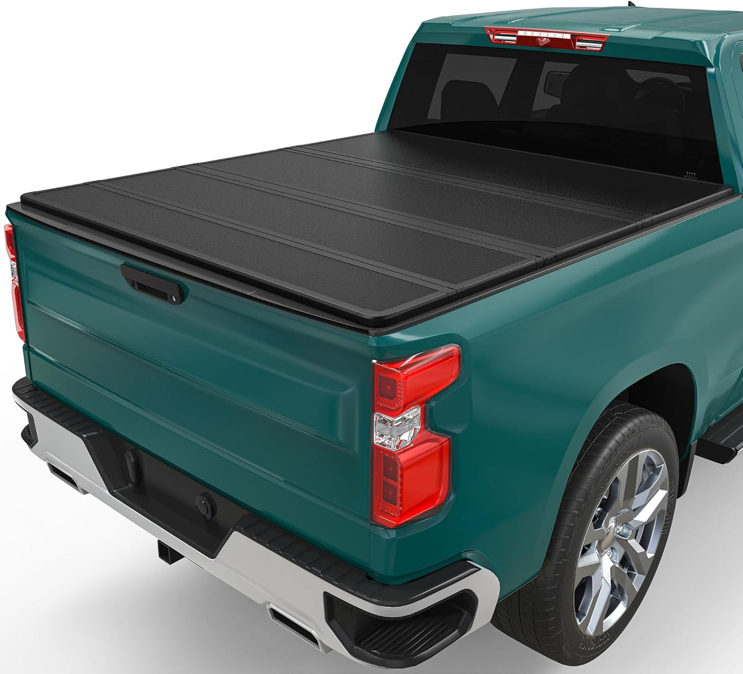 Hard Quad-Fold Tonneau Cover for Chevy Silverado 1500 2019-2025