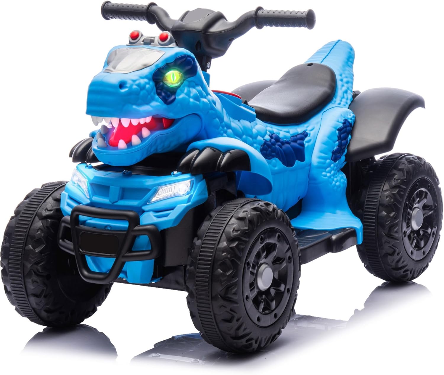 Bluefun Dinosaur Electric Ride On ATV for Kids with Music