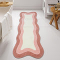 HAOCOO Pink Bathroom Rug Runner 24x59 in - Soft Absorbent Bath Mat