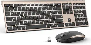 Rechargeable Wireless Keyboard Mouse Combo for Effortless Use
