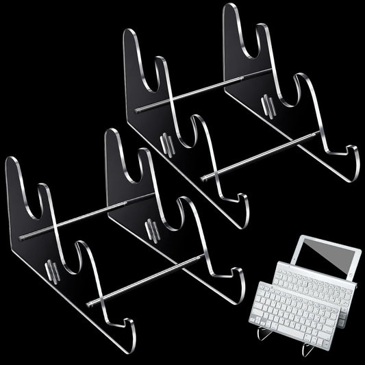 Clear Acrylic 3-Tier Keyboard Organizer - Set of 2