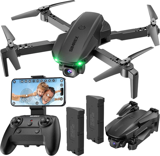 SIMREX Drone With Camera 1080P for Kids and Adults - Fun Flying