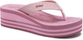 ONCAI Womens Platform Wedge Flip Flops - Comfortable Dressy Summer