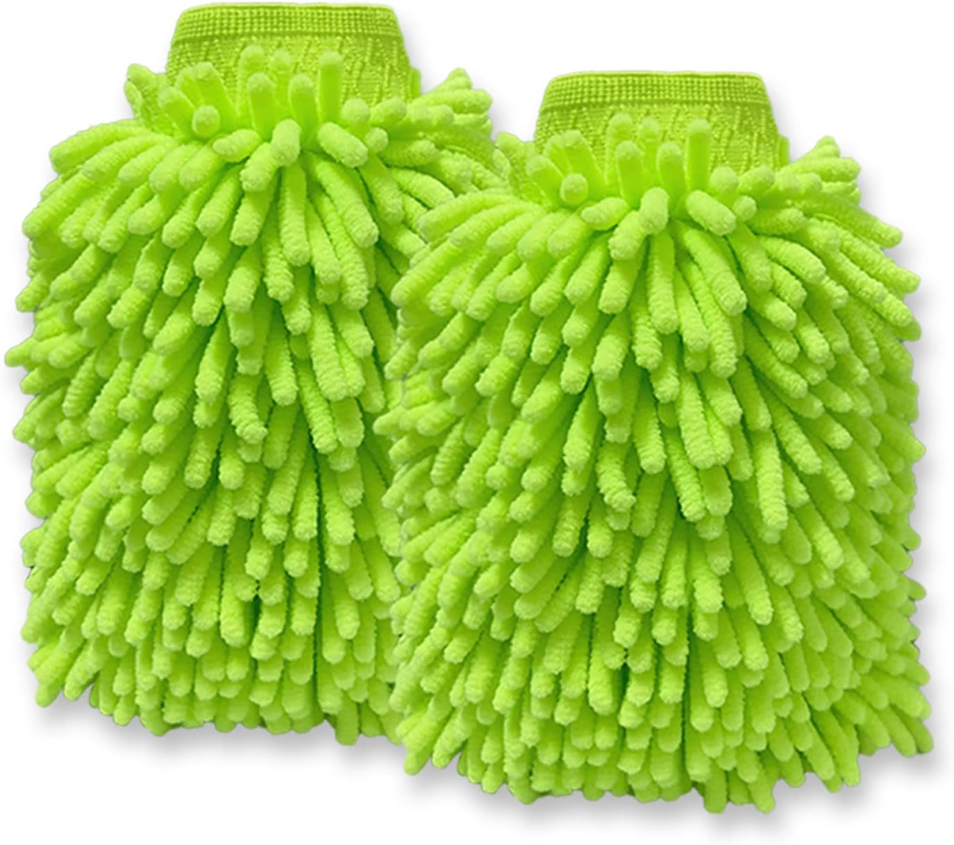 Scratch-Free Chenille Car Wash Mitts - 2Pack